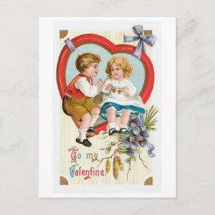Antique Valentine Holiday Postcard