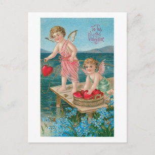 Antique Valentine Holiday Postcard