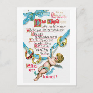 Antique Valentine Holiday Postcard