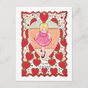 Antique Valentine Holiday Postcard