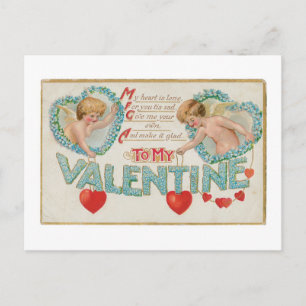 Antique Valentine Holiday Postcard