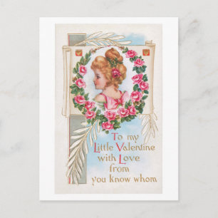 Antique Valentine Holiday Postcard