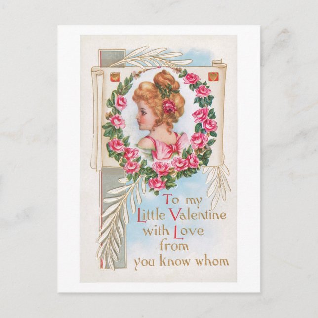 Antique Valentine Holiday Postcard (Front)