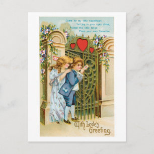 Antique Valentine Holiday Postcard