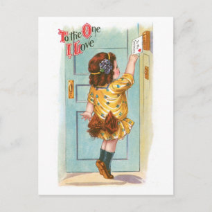Antique Valentine Holiday Postcard