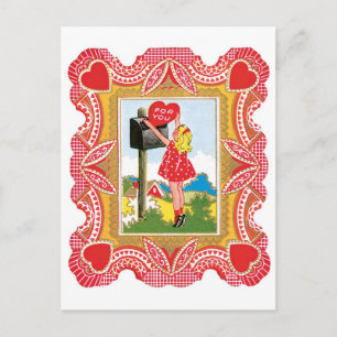 Antique Valentine Holiday Postcard