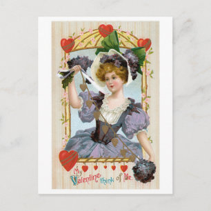 Antique Valentine Holiday Postcard