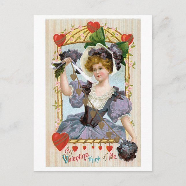 Antique Valentine Holiday Postcard (Front)