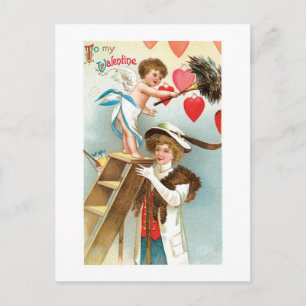 Antique Valentine Holiday Postcard