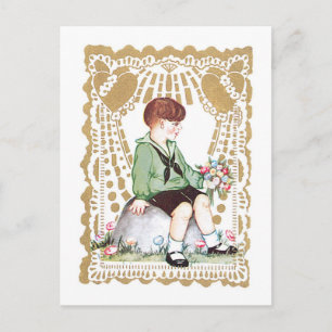 Antique Valentine Holiday Postcard