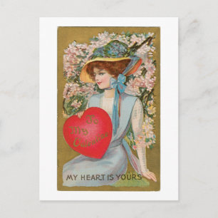 Antique Valentine Holiday Postcard
