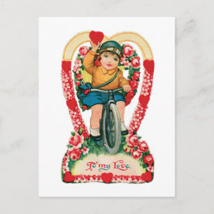 Antique Valentine Holiday Postcard