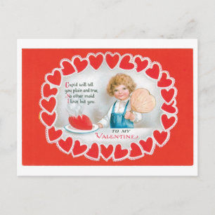 Antique Valentine Holiday Postcard