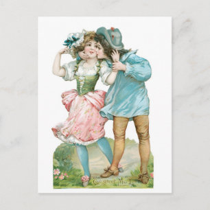 Antique Valentine Holiday Postcard