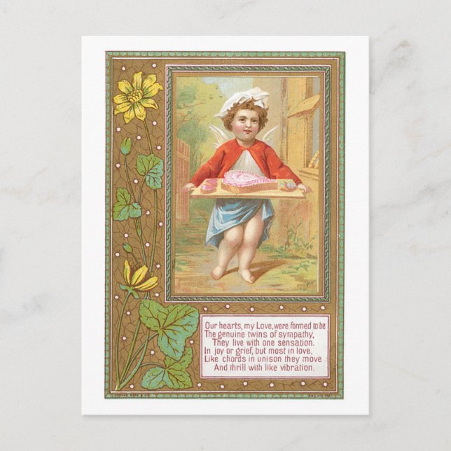 Antique Valentine Holiday Postcard (Front)