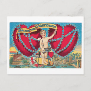 Antique Valentine Holiday Postcard