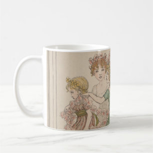 Antique Valentine's Card, Kate Greenway, ca. 1880 Coffee Mug