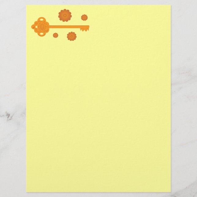 Antique Victorian Brass Key (Front)