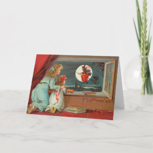 Antique Victorian Era Halloween Card, circa 1880 Card