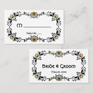 Antique Victorian Floral Flowers, Wedding Table No Place Card