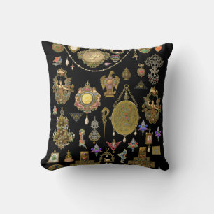Antique Victorian, nouveau and deco Jewellery art Cushion