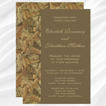 Antique Victorian Warm Autumn Leaves Wedding