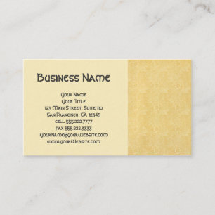 Antique Victorian William Morris Garden Flowers Business Card