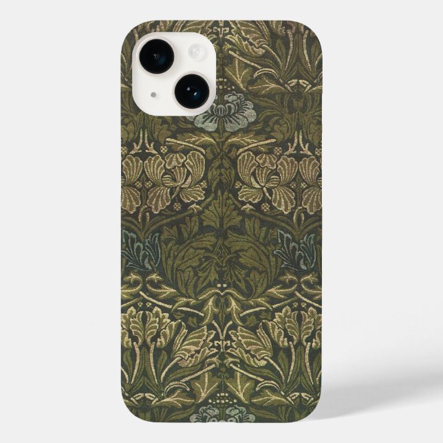Antique Victorian William Morris Garden Flowers Case-Mate iPhone Case (Back)