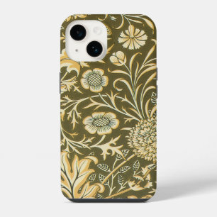 Antique Victorian William Morris Garden Flowers iPhone 14 Case