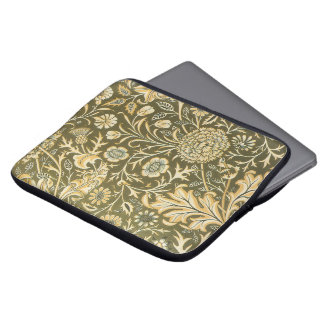 Antique Victorian William Morris Garden Flowers Laptop Sleeve