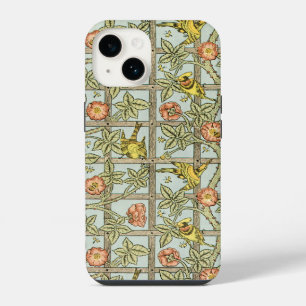 Antique Victorian William Morris Trellis Flowers iPhone 14 Case