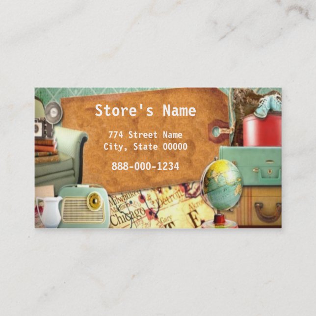 Antique Vintage Business Card (Front)