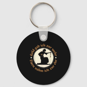 Antique Vintage German Gold Emblem Silhouette Quot Key Ring