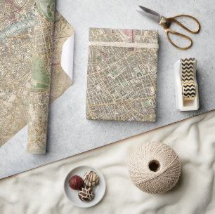 Antique Vintage Map Wrapping Paper