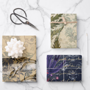 Antique Vintage Nautical Wrapping Paper Sheet