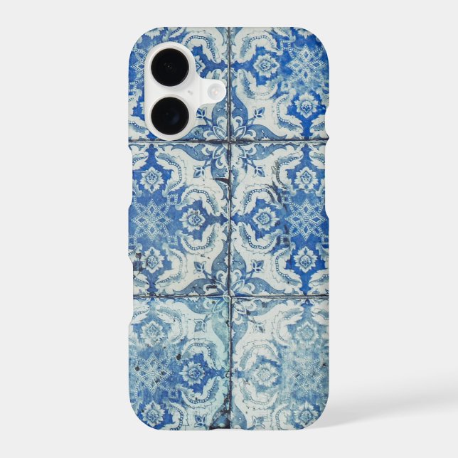 Antique Vintage Portuguese Tiles Pattern - Azulejo (Back)