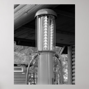 Antique Visible Gas Pump Poster