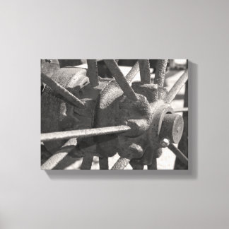 Antique Wagon Wheel Canvas Print