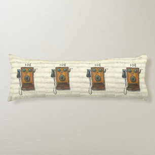 antique wall phone body pillow