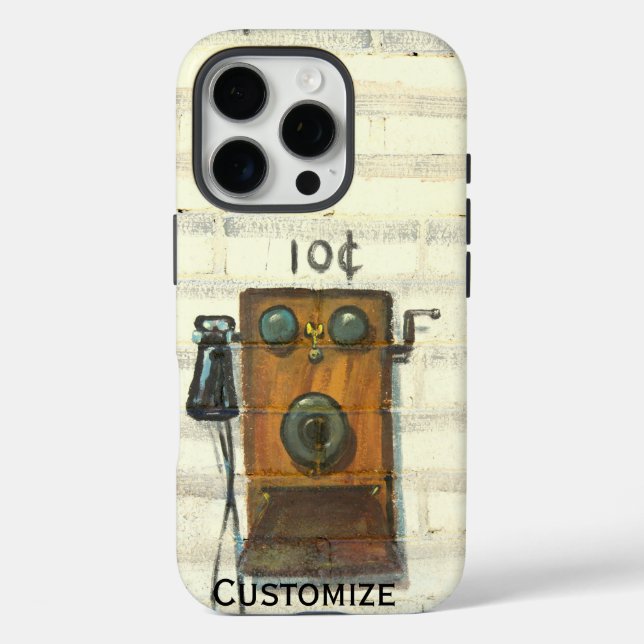 antique wall phone iphone case (Back)