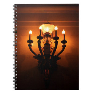 Antique Wall Sconce Notebook
