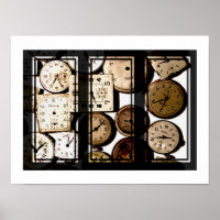 Antique Watches Triptych Poster