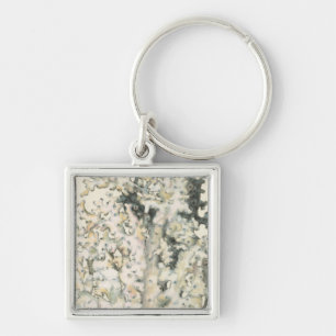Antique Watercolor Coral Key Ring