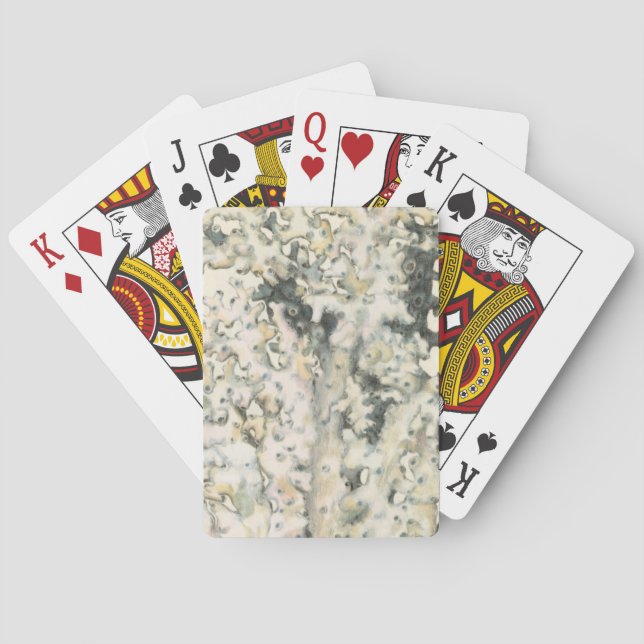 Antique Watercolor Coral Playing Cards (Back)