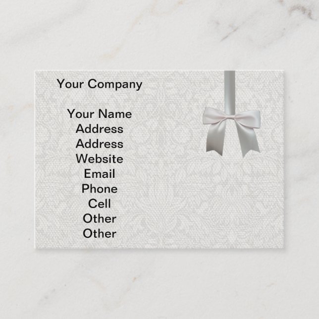 Antique Wedding Bridal Business Card (Front)
