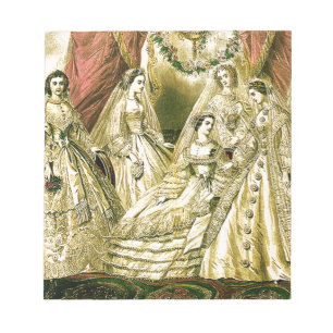 Antique Wedding Bridal Notepad