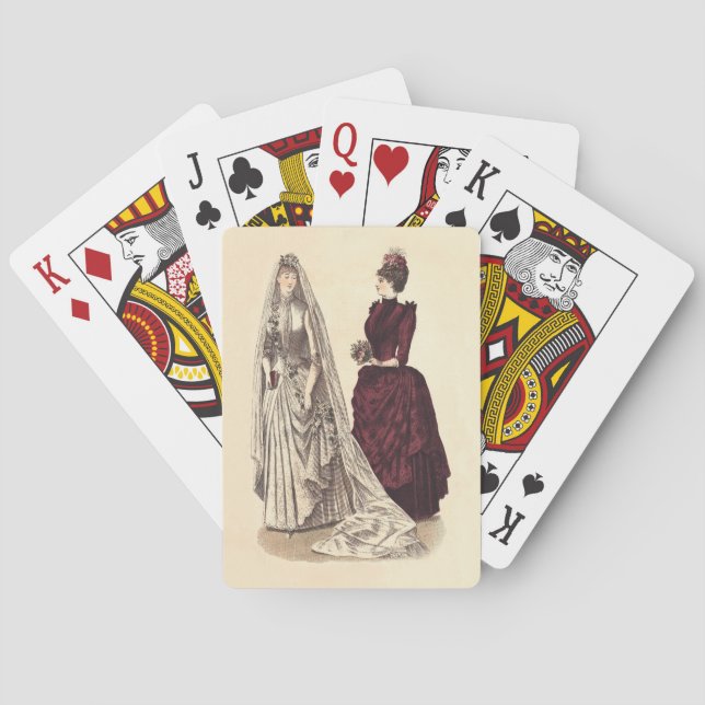 Antique Wedding Playing Cards (Back)