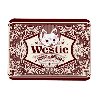 Antique Westie Product of Scotland Magnet