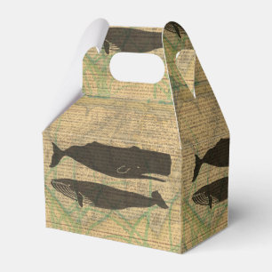 Antique Whale Nautical Sea Life Favour Box