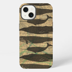 Antique Whale Nautical Vintage Ocean Sea Life iPhone 13 Case